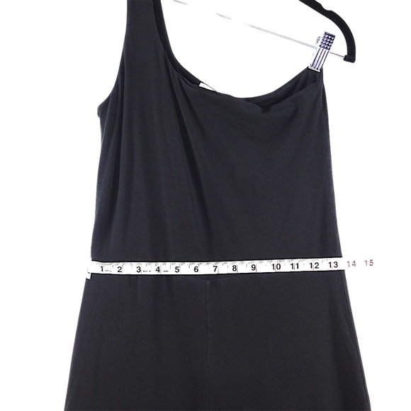 Skin Organic Black One Shoulder Jumpsuit Size Medium - Picture 5 of 6
